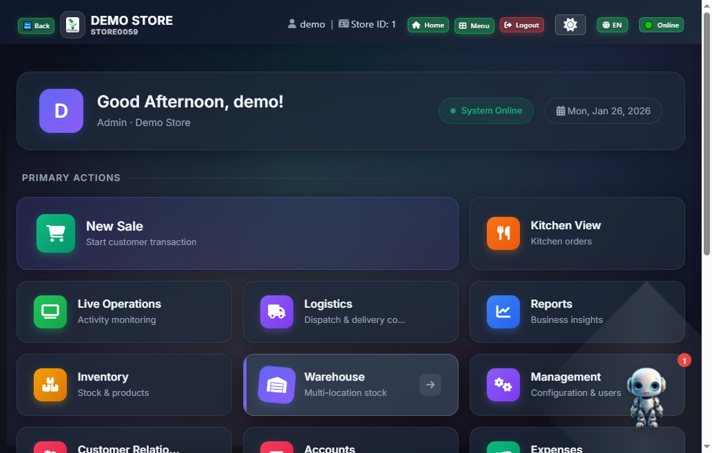 Complete ERP Dashboard